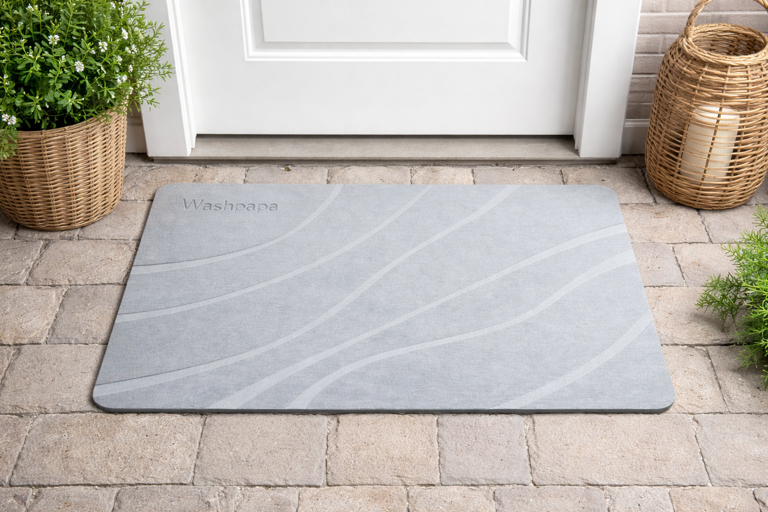 Stone Bath Mat - Non-Slip Super Absorbent Diatomaceous Earth Stone Mat
